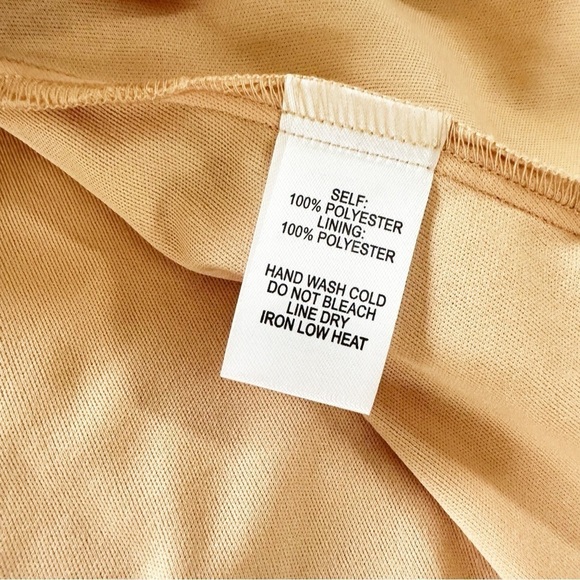 Lulus Dress Womens XS Champagne Beige Sequin Ruffled Midi Party - Picture 5 of 8